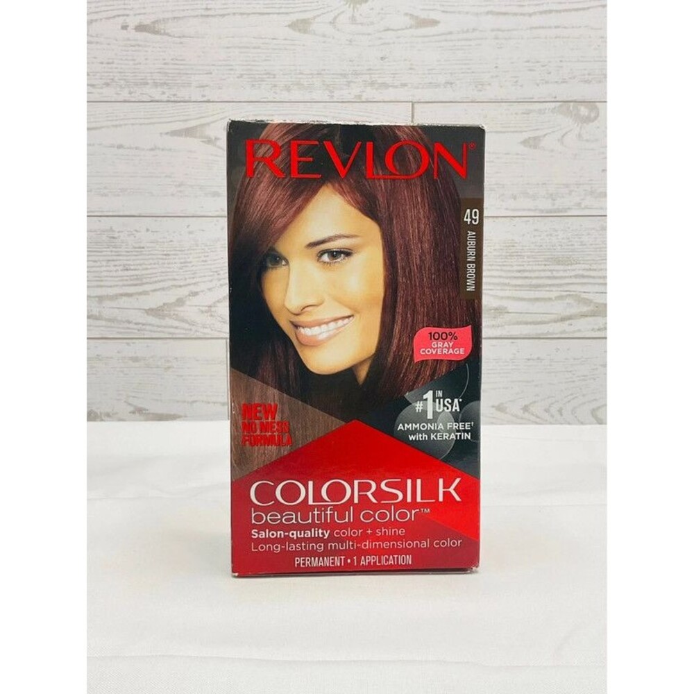 Revlon ColorSilk Beautiful Permanent Hair Color 49 Auburn Brown